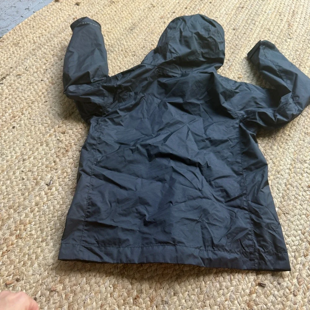 Columbia Kids Black Omni-Tech Hooded Rain Jacket Shell XS 6/7
